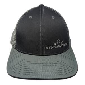 Dynamic Discs Baseball Cap Gray XL Embroidered Mesh Back 6 Panel